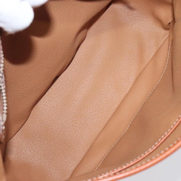 CELINE Macadam Canvas Hand Bag PVC Leather Brown Gold Auth - Picture 12 of 16